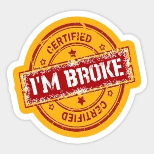 broke Sticker